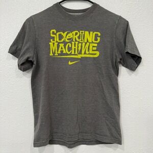 Nike Kids Gray Scoring Machine Graphic T Shirt Size M
